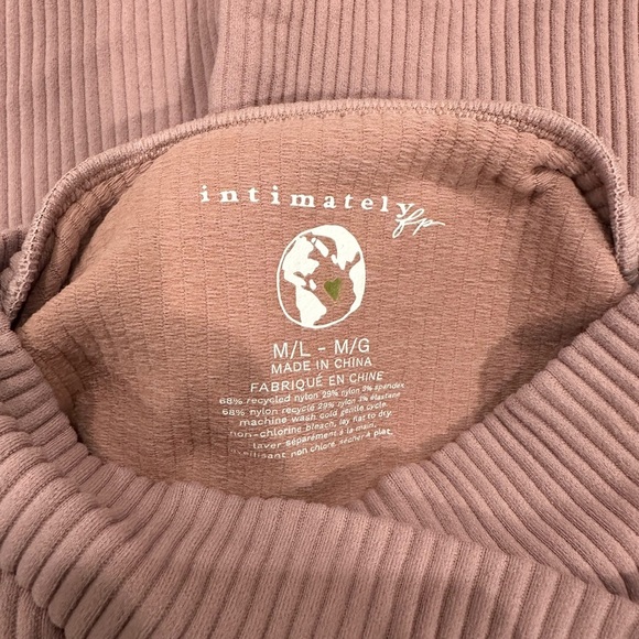 Free People XYZ Mock Neck Purple Bodysuit Women's M/L - Picture 7 of 9